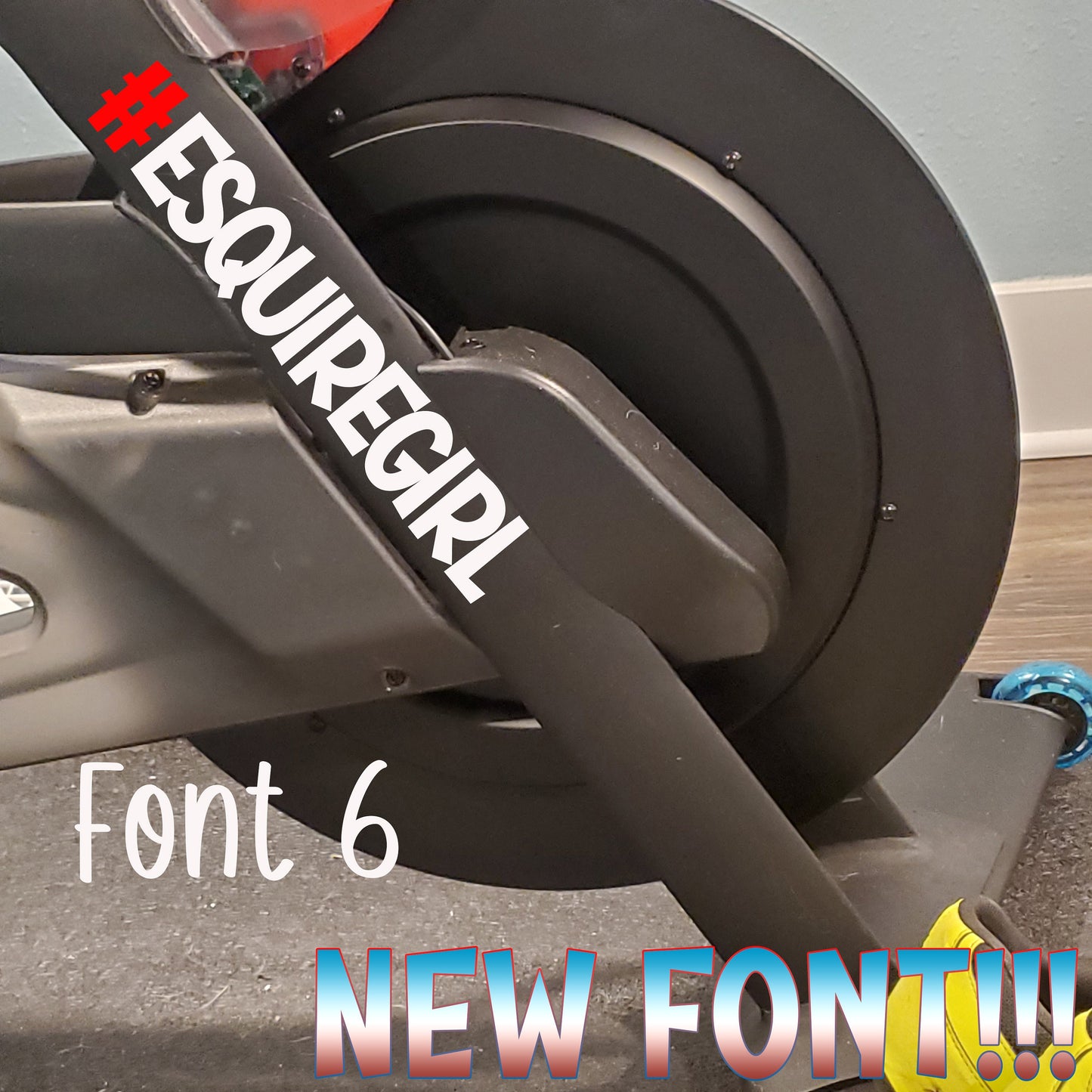 NEW FONTS, Custom Leaderboard Name Decal, Leaderboard swag, Leaderboard name Decal, Treadmill, Multiple Fonts, Workout gear