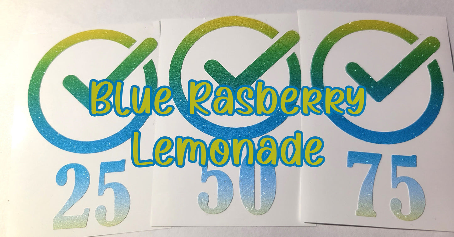 Achievement Decals - Vinyl Decals - New Stationary Bike - Indoor Cycling Decals - Ride Decals - Spin Bike Decals