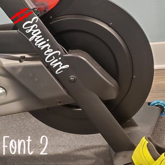 NEW FONTS, Custom Leaderboard Name Decal, Leaderboard swag, Leaderboard name Decal, Treadmill, Multiple Fonts, Workout gear